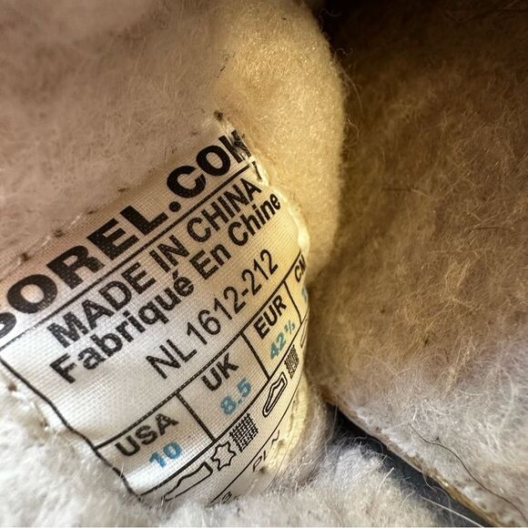 Sorel Nakiska Women’s Sherpa lined suede Slide Slippers size 10 - Picture 4 of 4